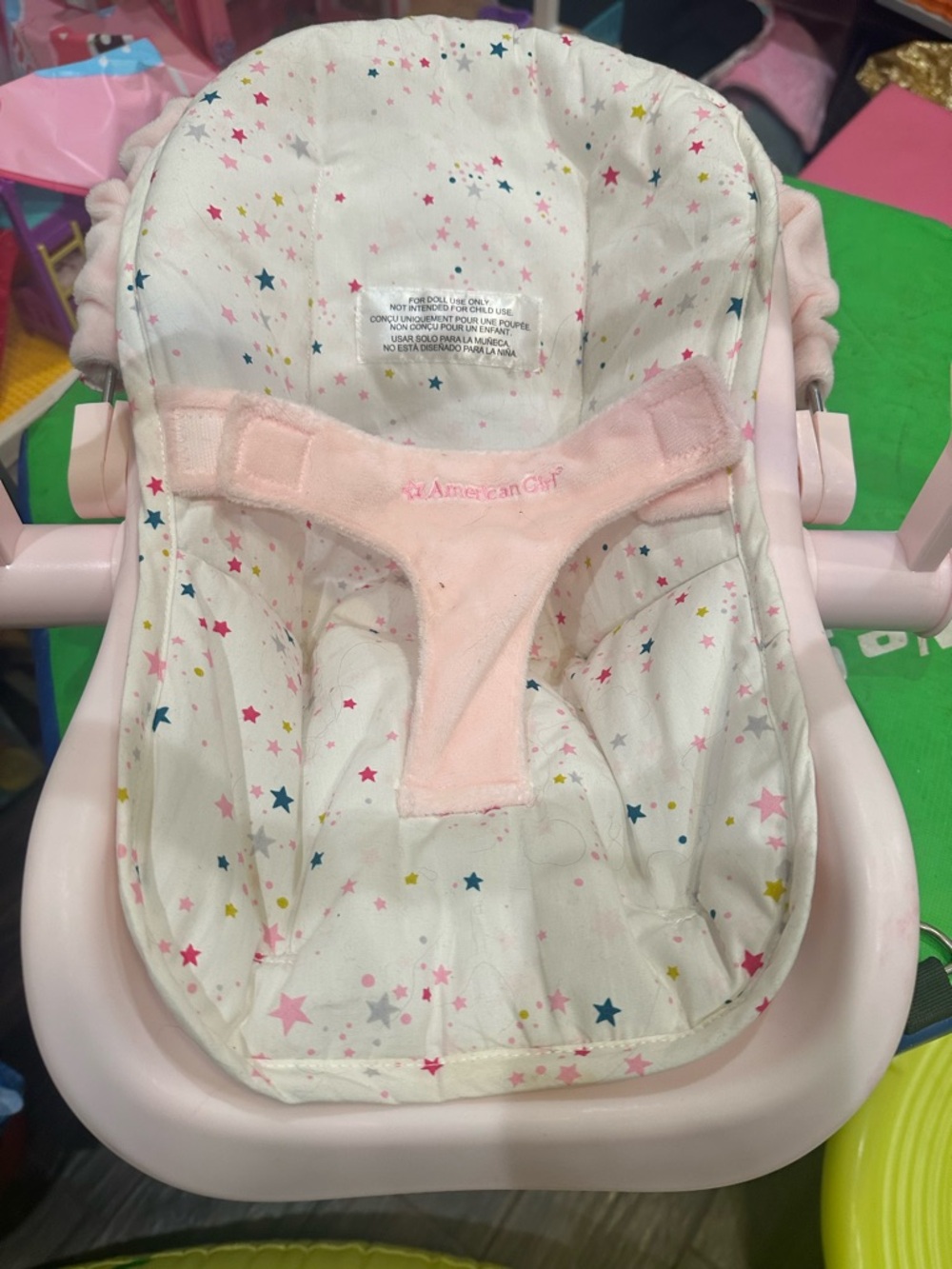 American Girl Bitty Baby Pink Star Print Doll Carrier - Picture 3 of 3
